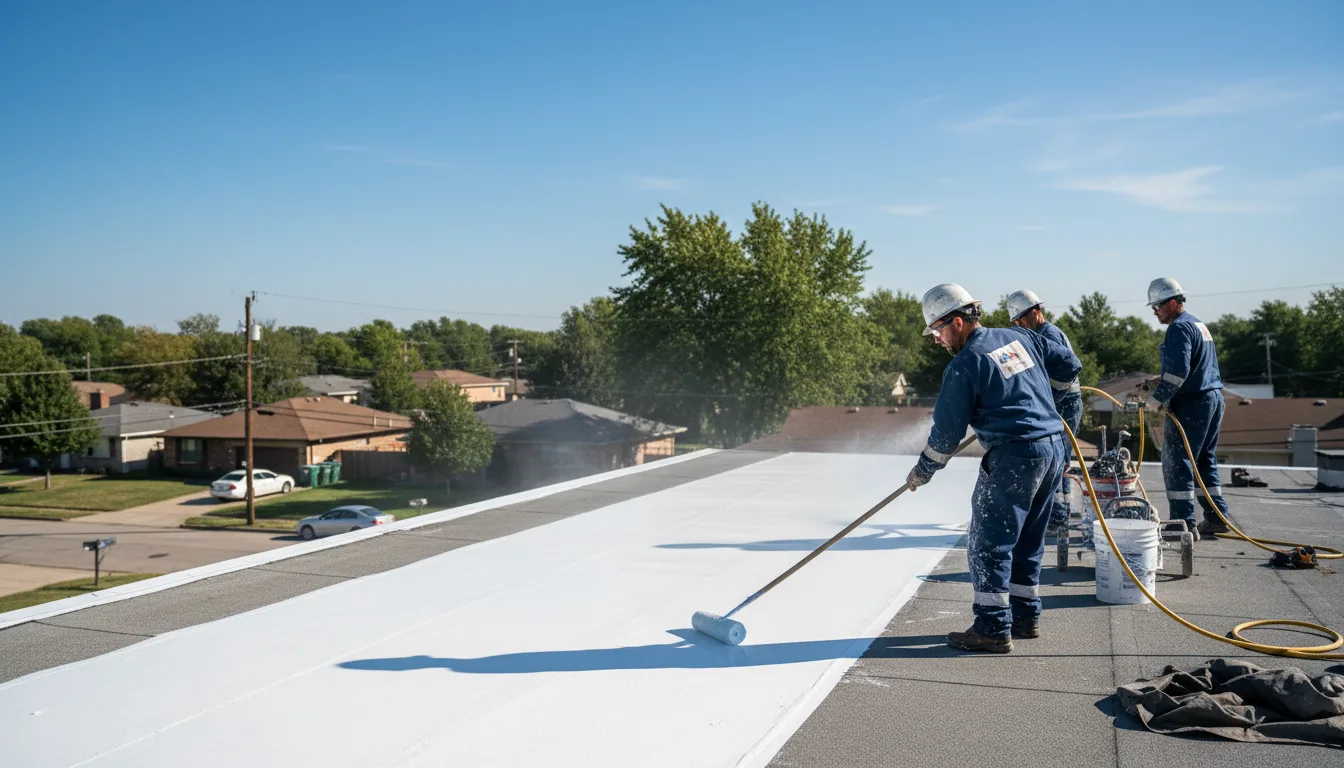 Commercial roof coating in Grayville, IL near me
